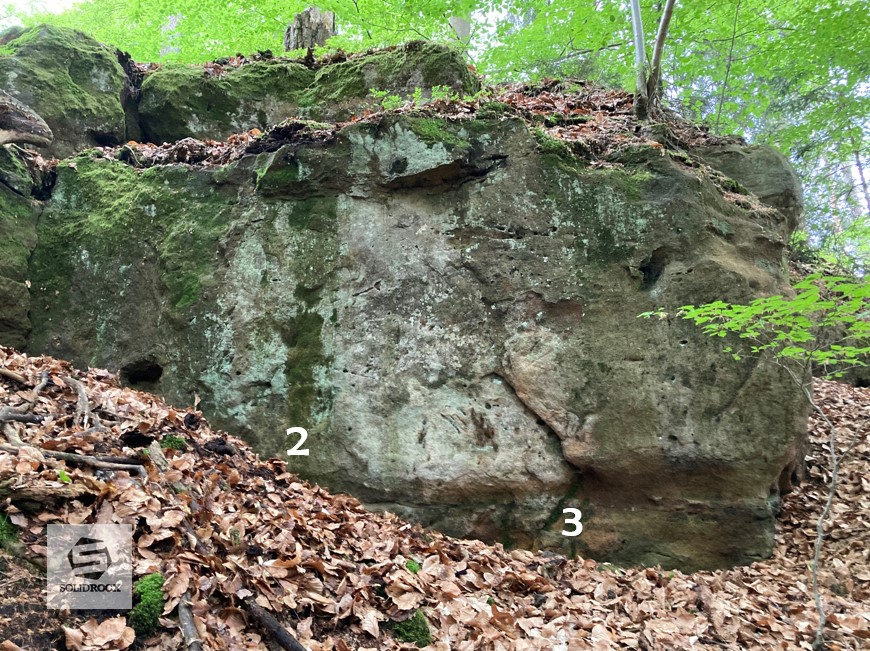 Topo 14 Gipfelsteinbruch Sandberg