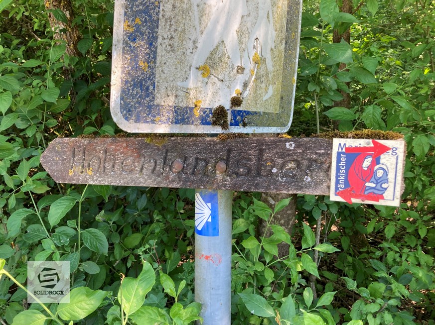 Bild Zugang Hoher Landsberg Steigerwald
