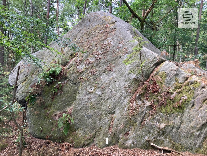 Topo 1 Südöstlicher Steinbruchwächter Sauloch Einberger Wald