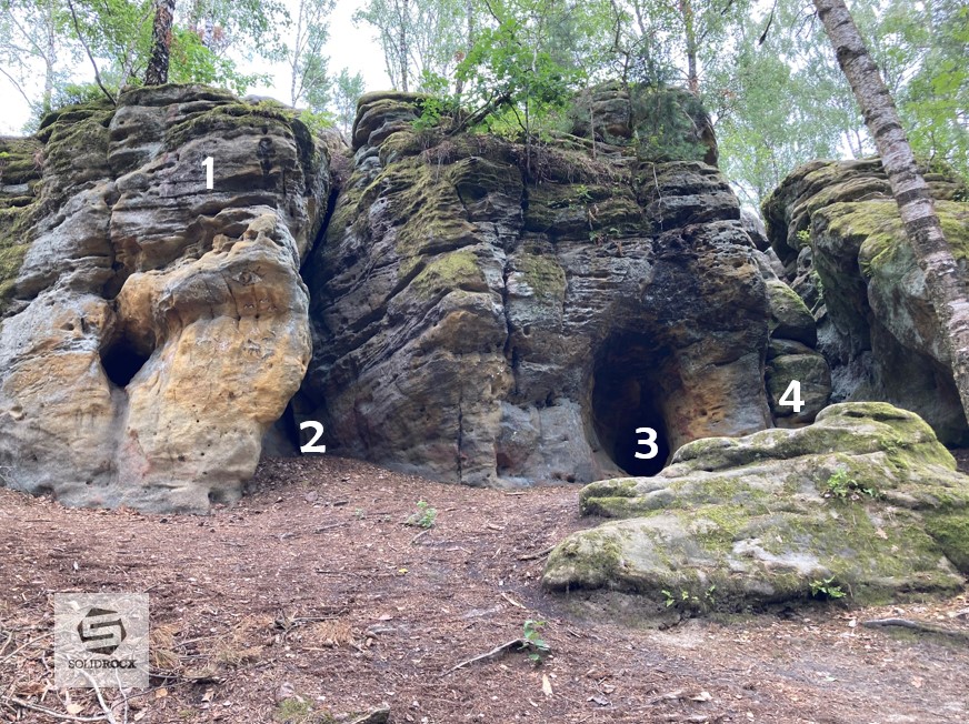 Topo 1 Sandsteinhöhlen Sauloch
