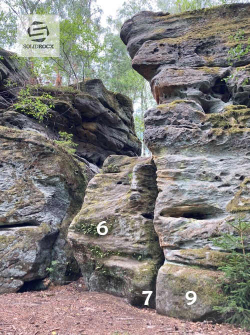 Topo 3 Sandsteinhöhlen Sauloch Einberger Wald